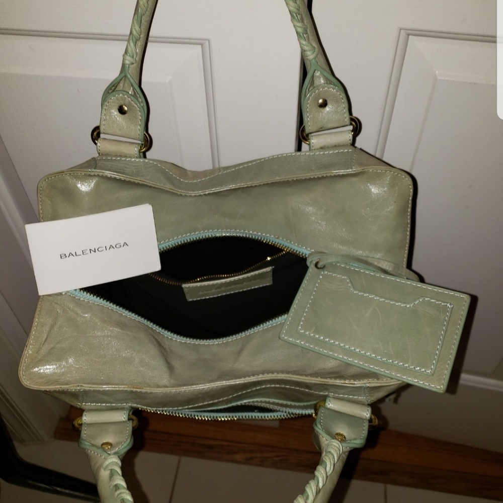 Balenciaga Sea Giant Brogues Folder Leather Tote